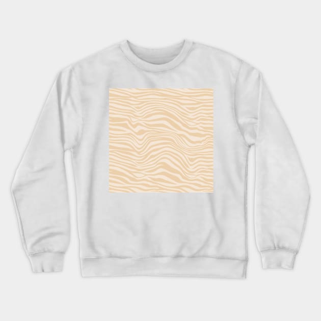 Wavy Lines Seamless Pattern Crewneck Sweatshirt by SoloSeal